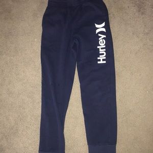 Girls Navy Hurley sweatpants